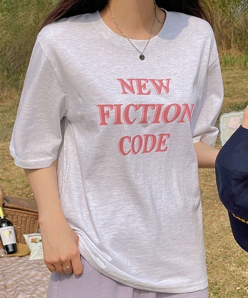 SONA(ソナ)の「SONYUNARA NEW英文プリントTシャツ(Tシャツ/カットソー・レディース・ホワイト/ライトグレー/ダークグレー・FREE)」の7枚目の写真