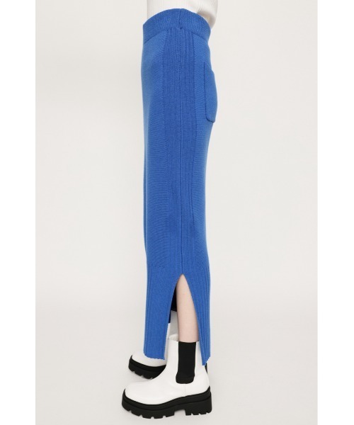 SLY(スライ)の「MILANO RIB KNIT SK ミラノリブ ニットスカート(スカート・レディース・ブルー/オレンジ/アイボリー/ブラック・1/2)」の6枚目の写真