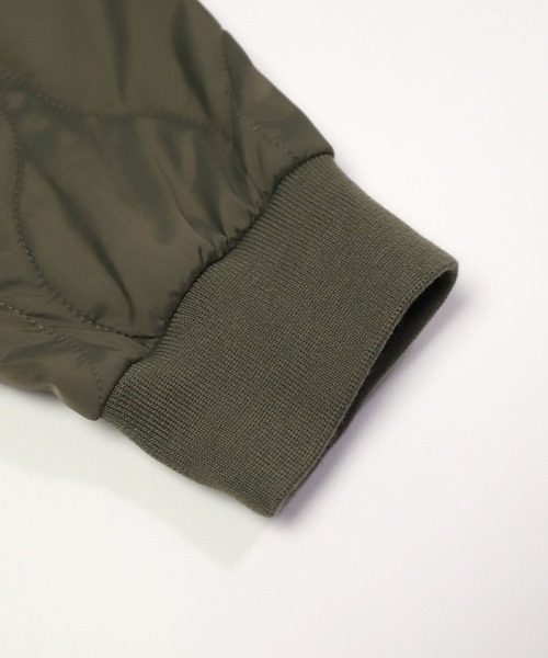 D.M.G.（ドミンゴ）の「[D.M.G / ディーエムジー] ナイロンリップキルト ライナーコート（ダウンジャケット/コート・レディース・ベージュ/オリーブ・FREE）」の11枚目の写真