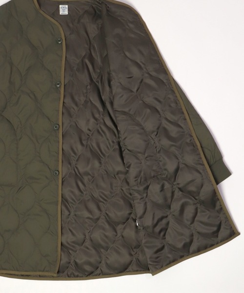 D.M.G.（ドミンゴ）の「[D.M.G / ディーエムジー] ナイロンリップキルト ライナーコート（ダウンジャケット/コート・レディース・ベージュ/オリーブ・FREE）」の12枚目の写真