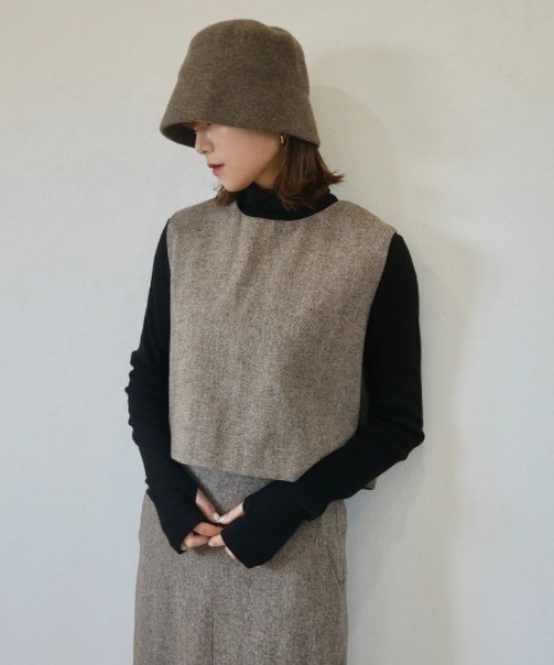 Reurie'（レウリィ）の「ニットバケットハット（ハット・レディース・ブラウン/ベージュ・FREE）」の17枚目の写真