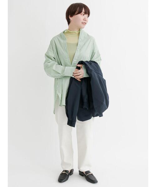 Lugnoncure（ルノンキュール）の「ハイネックシアートップス（ニット/セーター・レディース・ブラック/ブルー/グリーン/キナリ・ﾌﾘ-）」の14枚目の写真