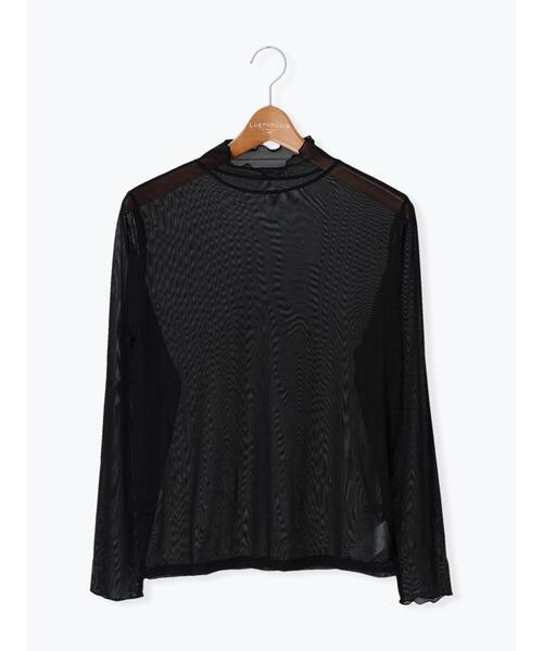Lugnoncure（ルノンキュール）の「ハイネックシアートップス（ニット/セーター・レディース・ブラック/ブルー/グリーン/キナリ・ﾌﾘ-）」の22枚目の写真