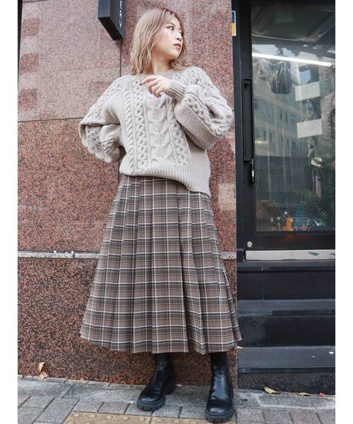 MURUA(ムルーア)の「ワイドプリーツスカート(スカート・レディース・カーキ/その他1/ブラック・1/2)」の21枚目の写真