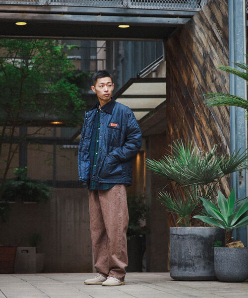 UNIVERSAL OVERALL（ユニバーサルオーバーオール）の「UNIVERSAL OVERALL × BEAMS / 別注 キルティング カバーコーチ ジャケット（ブルゾン・メンズ・ブラック/オリーブ/ネイビー・SMALL/MEDIUM/LARGE/X-LARGE）」の6枚目の写真