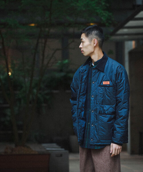 UNIVERSAL OVERALL（ユニバーサルオーバーオール）の「UNIVERSAL OVERALL × BEAMS / 別注 キルティング カバーコーチ ジャケット（ブルゾン・メンズ・ブラック/オリーブ/ネイビー・SMALL/MEDIUM/LARGE/X-LARGE）」の9枚目の写真