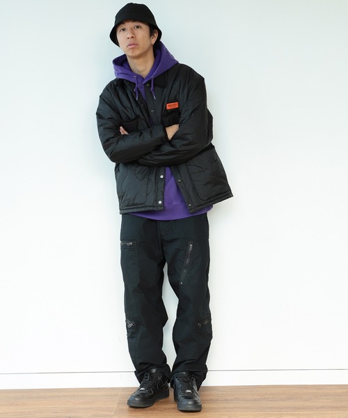 UNIVERSAL OVERALL（ユニバーサルオーバーオール）の「UNIVERSAL OVERALL × BEAMS / 別注 キルティング カバーコーチ ジャケット（ブルゾン・メンズ・ブラック/オリーブ/ネイビー・SMALL/MEDIUM/LARGE/X-LARGE）」の19枚目の写真