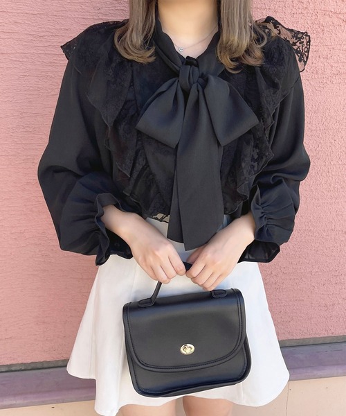 apres jour（アプレジュール）の「レース×ボウタイブラウス【ZOZOTOWN限定アイテム】（シャツ/ブラウス・レディース・アイボリー/オフホワイト/ブラック・X-LARGE/フリー）」の15枚目の写真