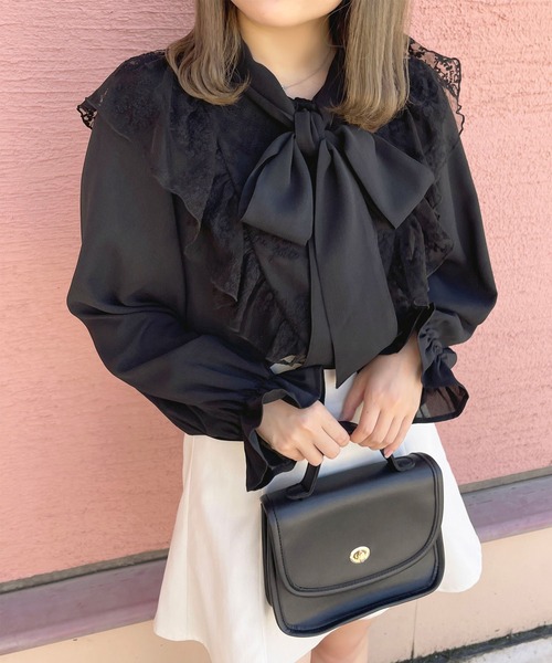 apres jour（アプレジュール）の「レース×ボウタイブラウス【ZOZOTOWN限定アイテム】（シャツ/ブラウス・レディース・アイボリー/オフホワイト/ブラック・X-LARGE/フリー）」の19枚目の写真