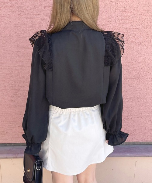 apres jour（アプレジュール）の「レース×ボウタイブラウス【ZOZOTOWN限定アイテム】（シャツ/ブラウス・レディース・アイボリー/オフホワイト/ブラック・X-LARGE/フリー）」の12枚目の写真