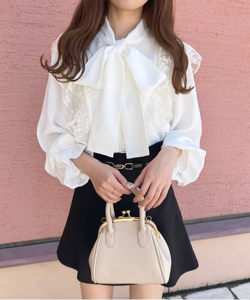 apres jour（アプレジュール）の「レース×ボウタイブラウス【ZOZOTOWN限定アイテム】（シャツ/ブラウス・レディース・アイボリー/オフホワイト/ブラック・X-LARGE/フリー）」の20枚目の写真