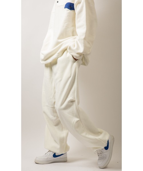 Beno(ビーノ)の「カラーマイクロフリース ワイドバルーン ドローコード パンツ(スウェットパンツ・メンズ・ブラック/ブルー/ホワイト/オレンジ/パープル/グリーン・L/M)」の17枚目の写真