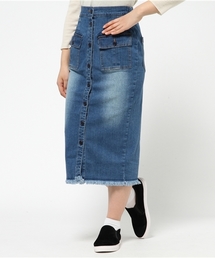 GIORDANO | [GIORDANO]フロントボタンデニムスカート(スカート)