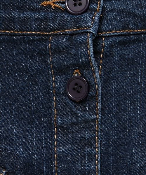 GIORDANO（ジョルダーノ）の「[GIORDANO]フロントボタンデニムスカート（スカート・レディース・インディゴブルー/ネイビー・FREE）」の8枚目の写真