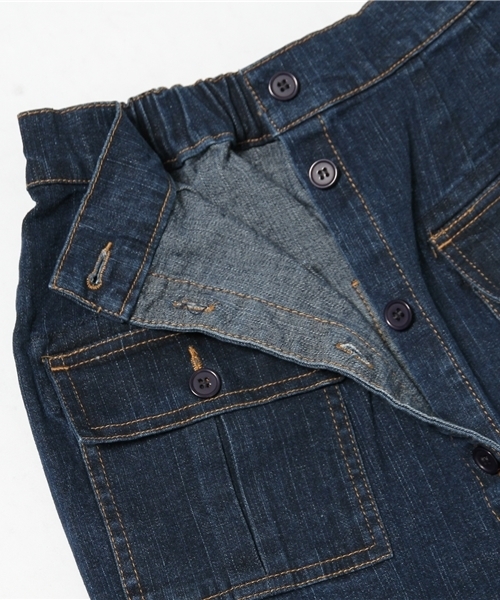 GIORDANO（ジョルダーノ）の「[GIORDANO]フロントボタンデニムスカート（スカート・レディース・インディゴブルー/ネイビー・FREE）」の9枚目の写真