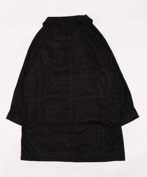 BLANC FICELLE（ブランフィセル）の「ラウンドネック ステンカラーコート（ステンカラーコート・レディース・グレー/ブラウン/ブラック・L/M）」の5枚目の写真