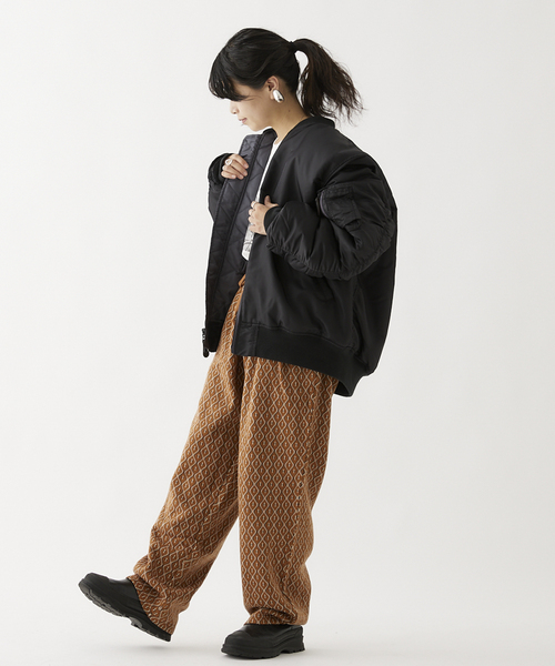 JOURNAL STANDARD relume（ジャーナルスタンダード　レリューム）の「ジャガードパターン 1タックイージーパンツ（スラックス・メンズ・ベージュ/ブラウン/キャメル・LARGE/MEDIUM）」の22枚目の写真