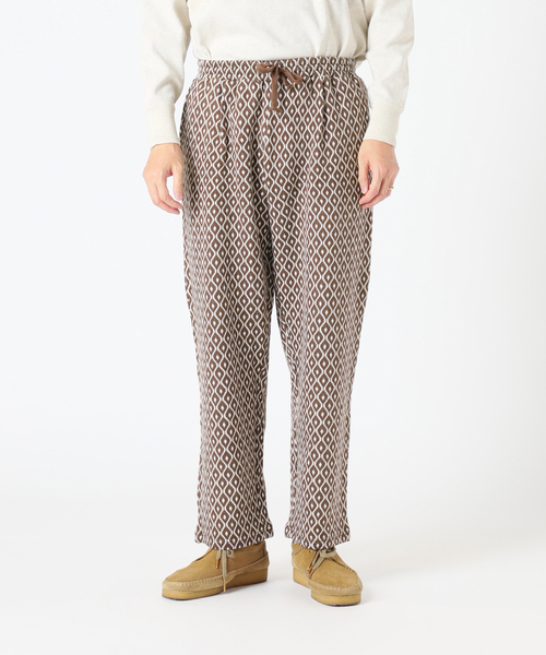 JOURNAL STANDARD relume（ジャーナルスタンダード　レリューム）の「ジャガードパターン 1タックイージーパンツ（スラックス・メンズ・ベージュ/ブラウン/キャメル・LARGE/MEDIUM）」の12枚目の写真