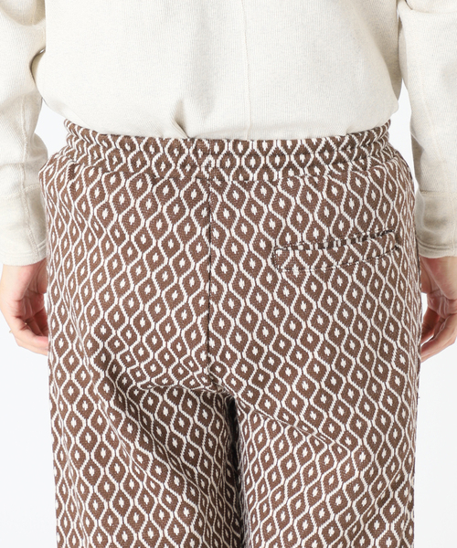 JOURNAL STANDARD relume（ジャーナルスタンダード　レリューム）の「ジャガードパターン 1タックイージーパンツ（スラックス・メンズ・ベージュ/ブラウン/キャメル・LARGE/MEDIUM）」の9枚目の写真