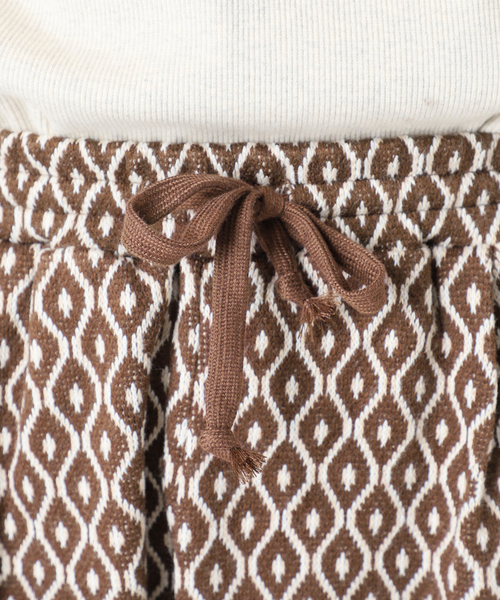 JOURNAL STANDARD relume（ジャーナルスタンダード　レリューム）の「ジャガードパターン 1タックイージーパンツ（スラックス・メンズ・ベージュ/ブラウン/キャメル・LARGE/MEDIUM）」の6枚目の写真