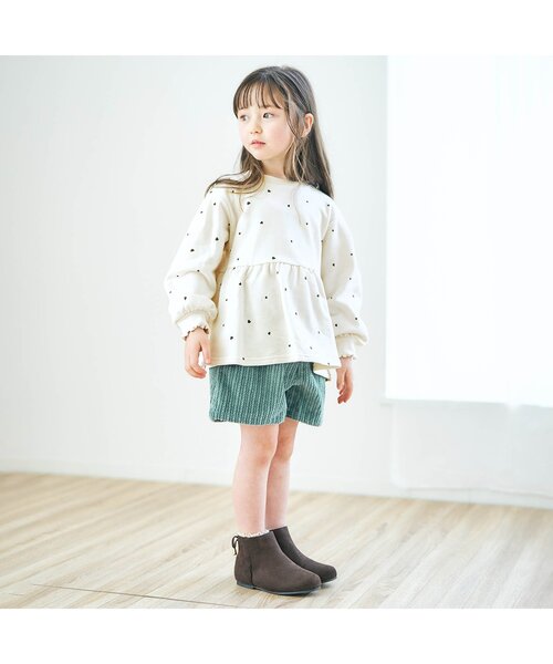 apres les cours（アプレレクール）の「【WEB限定】パワーショルダートレーナー（スウェット・キッズ・アイボリー/ピンク/ネイビー/イエロー/ラベンダー・130/110/100/80/140/120/90）」の6枚目の写真