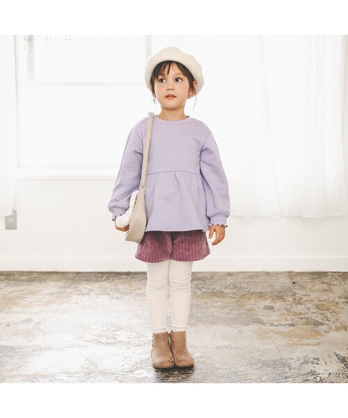 apres les cours（アプレレクール）の「【WEB限定】パワーショルダートレーナー（スウェット・キッズ・アイボリー/ピンク/ネイビー/イエロー/ラベンダー・130/110/100/80/140/120/90）」の17枚目の写真