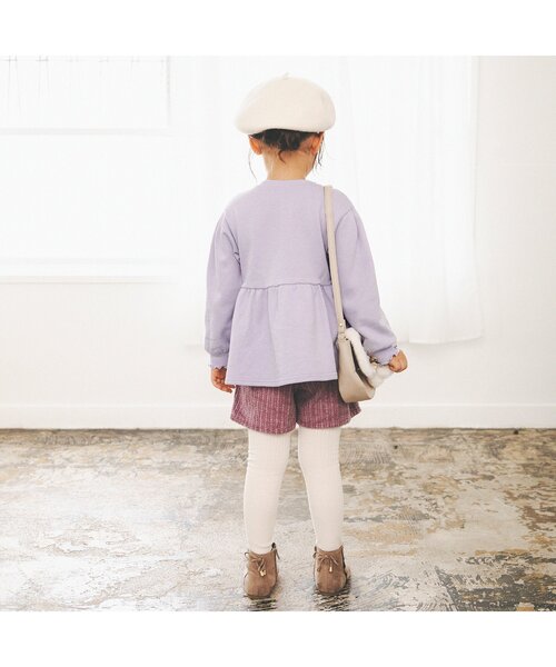 apres les cours（アプレレクール）の「【WEB限定】パワーショルダートレーナー（スウェット・キッズ・アイボリー/ピンク/ネイビー/イエロー/ラベンダー・130/110/100/80/140/120/90）」の22枚目の写真