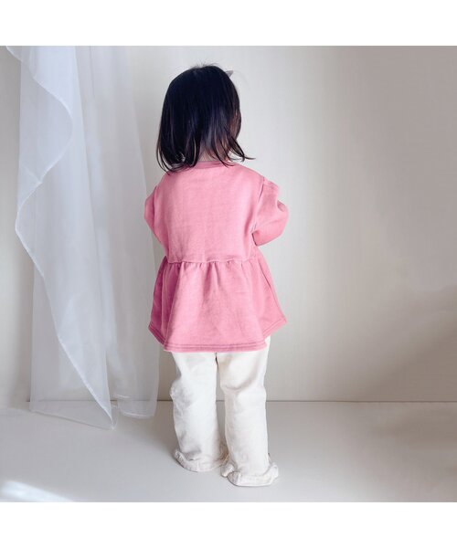 apres les cours（アプレレクール）の「【WEB限定】パワーショルダートレーナー（スウェット・キッズ・アイボリー/ピンク/ネイビー/イエロー/ラベンダー・130/110/100/80/140/120/90）」の12枚目の写真