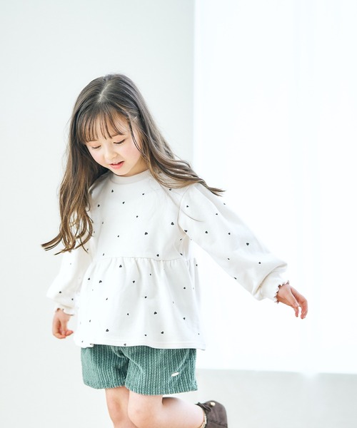 apres les cours（アプレレクール）の「【WEB限定】パワーショルダートレーナー（スウェット・キッズ・アイボリー/ピンク/ネイビー/イエロー/ラベンダー・130/110/100/80/140/120/90）」の2枚目の写真