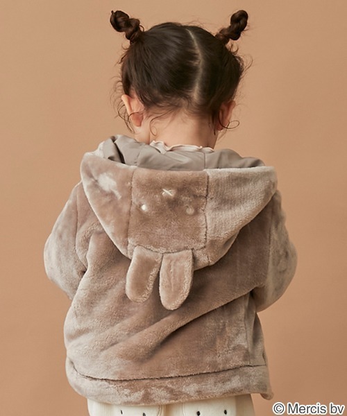 petit main（プティマイン）の「【miffy】ファーブルゾン（ブルゾン・キッズ・アイボリー/モカ・120cm/100cm/130cm/90cm/110cm/80ｃｍ）」の22枚目の写真