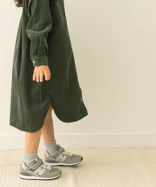 URBAN RESEARCH DOORS（アーバンリサーチドアーズ）の「『親子リンク』コーデュロイシャツワンピース(KIDS)（ワンピース・キッズ・ベージュ/グリーン・105/120/135）」の5枚目の写真