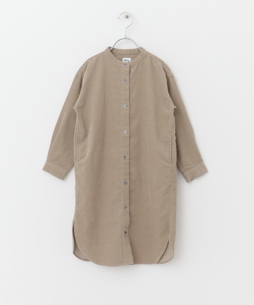 URBAN RESEARCH DOORS（アーバンリサーチドアーズ）の「『親子リンク』コーデュロイシャツワンピース(KIDS)（ワンピース・キッズ・ベージュ/グリーン・105/120/135）」の16枚目の写真