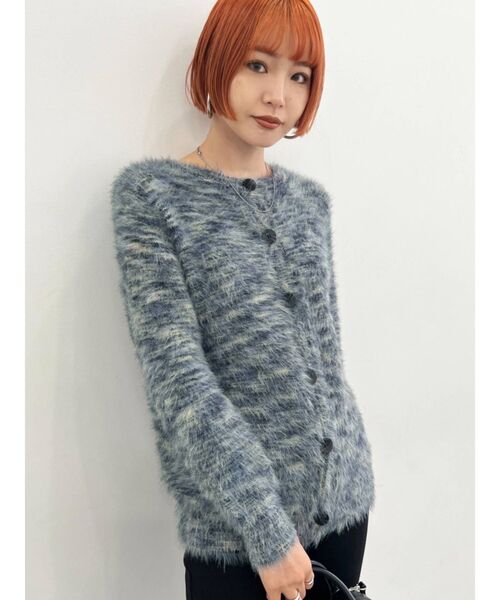 EMODA(エモダ)の「オーバーシャギーカーディガン(カーディガン/ボレロ・レディース・アイボリー/その他/ブラック/その他1・FREE)」の13枚目の写真