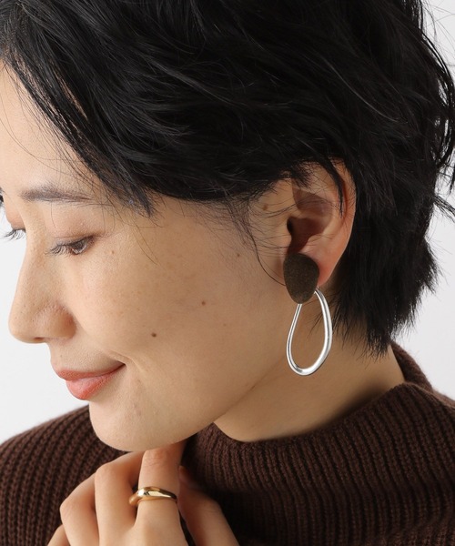 LEPSIM(レプシィム)の「マルチWAYイヤリング 174250(イヤリング・レディース・ブラウン/レッド/カーキ・ONE SIZE)」の5枚目の写真