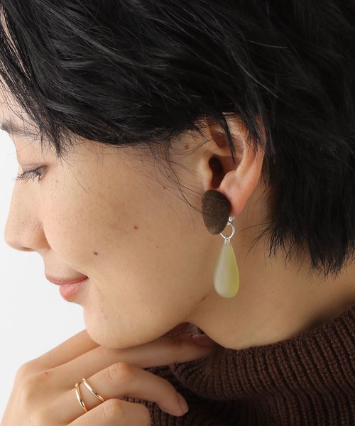 LEPSIM(レプシィム)の「マルチWAYイヤリング 174250(イヤリング・レディース・ブラウン/レッド/カーキ・ONE SIZE)」の6枚目の写真