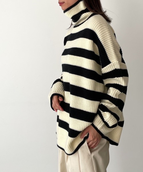 arc(アーク)片あぜハイネックニット