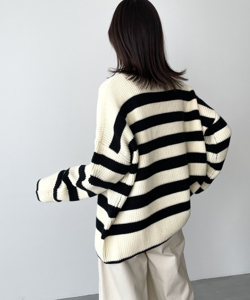 arc(アーク)片あぜハイネックニット