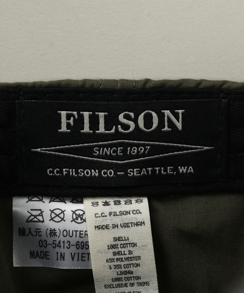 FILSON（フィルソン）の「【FILSON / フィルソン】ライトウェイト アングラー キャップ（キャップ・メンズ・ブラウン・FREE）」の13枚目の写真