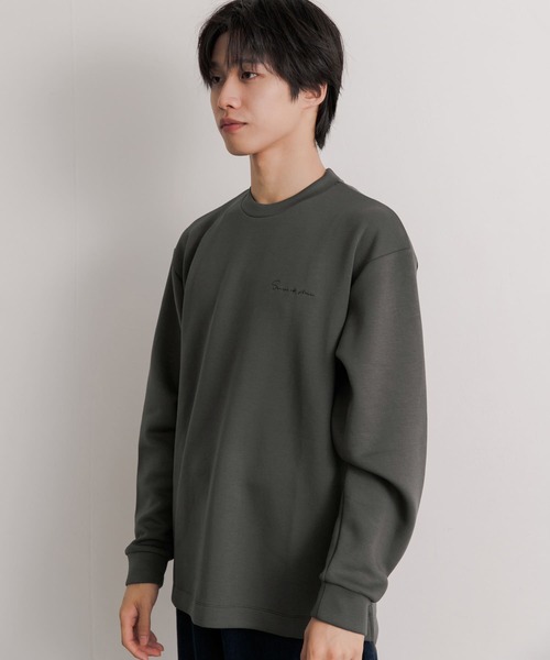 SENSE OF PLACE by URBAN RESEARCH(センスオブプレイスバイアーバンリサーチ)の「『ユニセックス』シシュウダンボールポンチロングTシャツ(Tシャツ/カットソー・メンズ・ブラック/ブルー/ライトベージュ/ミント/ホワイト/ブラウン/チャコールグレー・LARGE/MEDIUM)」の10枚目の写真