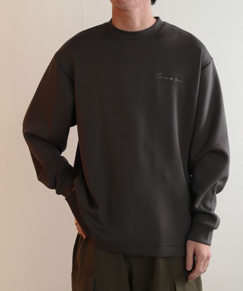 SENSE OF PLACE by URBAN RESEARCH(センスオブプレイスバイアーバンリサーチ)の「『ユニセックス』シシュウダンボールポンチロングTシャツ(Tシャツ/カットソー・メンズ・ブラック/ブルー/ライトベージュ/ミント/ホワイト/ブラウン/チャコールグレー・LARGE/MEDIUM)」の15枚目の写真