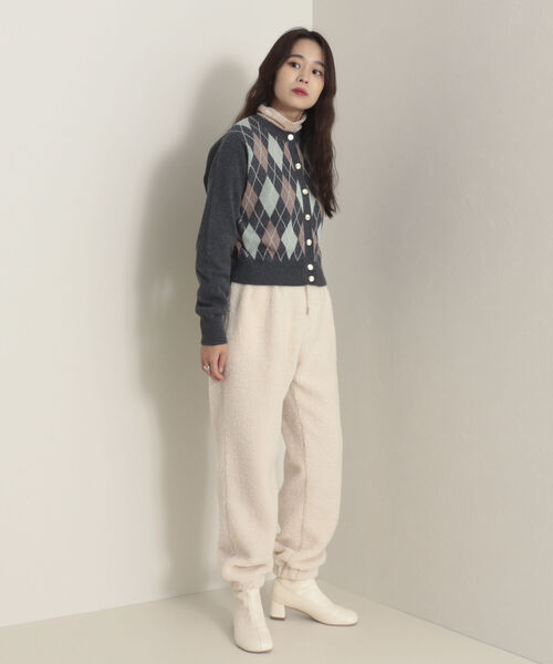 onulsoha(オヌルソハ)の「アーガイル柄ショートカーディガン(カーディガン/ボレロ・レディース・グレー/ベージュ・38)」の22枚目の写真