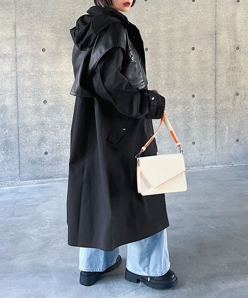 PAGEBOY(ページボーイ)の「スプリングモッズコート(モッズコート・レディース・ブラック/カーキ・FREE)」の7枚目の写真