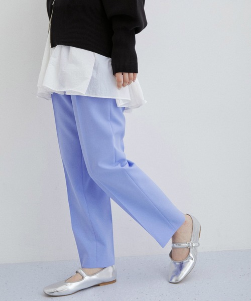 ADAM ET ROPE'(アダムエロペ)の「【サステナブル】スリムスラックス(スラックス・レディース・ブラック/ブルー系その他4/ピンク系その他2・34/36/38)」の18枚目の写真