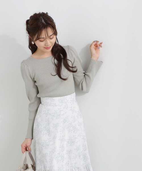 PROPORTION BODY DRESSING(プロポーションボディドレッシング)の「バックリボンニット / 1213170105(ニット/セーター・レディース・イエロー/ホワイト系その他/グリーン・FREE)」の3枚目の写真