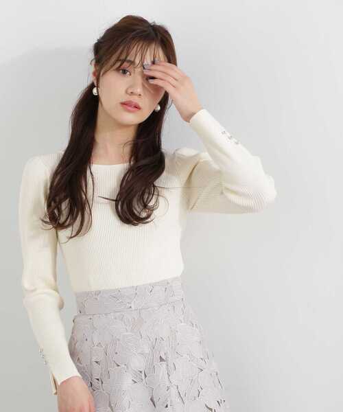 PROPORTION BODY DRESSING(プロポーションボディドレッシング)の「バックリボンニット / 1213170105(ニット/セーター・レディース・イエロー/ホワイト系その他/グリーン・FREE)」の10枚目の写真