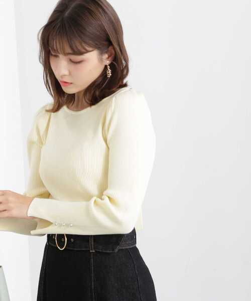 PROPORTION BODY DRESSING(プロポーションボディドレッシング)の「バックリボンニット / 1213170105(ニット/セーター・レディース・イエロー/ホワイト系その他/グリーン・FREE)」の17枚目の写真