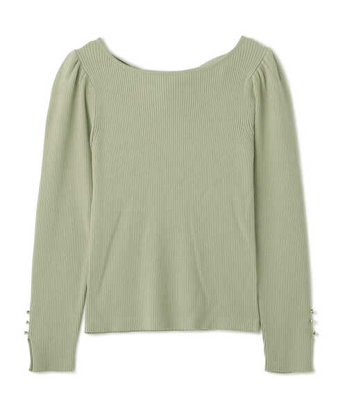 PROPORTION BODY DRESSING(プロポーションボディドレッシング)の「バックリボンニット / 1213170105(ニット/セーター・レディース・イエロー/ホワイト系その他/グリーン・FREE)」の8枚目の写真