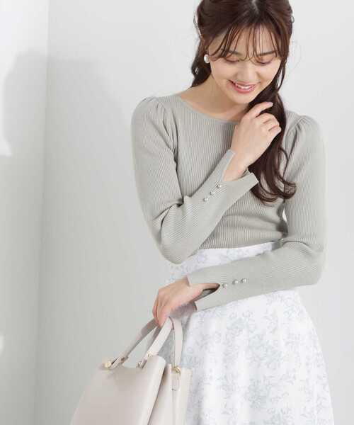 PROPORTION BODY DRESSING(プロポーションボディドレッシング)の「バックリボンニット / 1213170105(ニット/セーター・レディース・イエロー/ホワイト系その他/グリーン・FREE)」の12枚目の写真