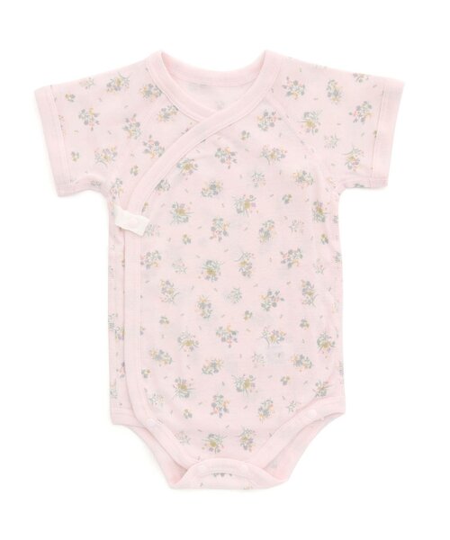 apres les cours（アプレレクール）の「ベビー半袖グレコ肌着（肌着・キッズ・ピンク/キナリ/ネイビー/アイボリー・70/80）」の4枚目の写真