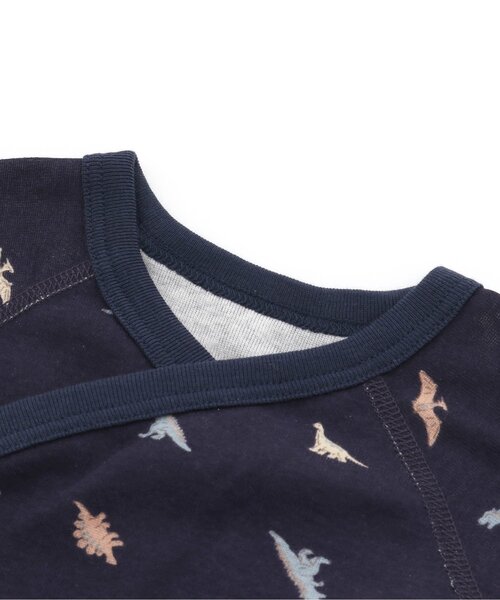 apres les cours（アプレレクール）の「ベビー半袖グレコ肌着（肌着・キッズ・ピンク/キナリ/ネイビー/アイボリー・70/80）」の5枚目の写真